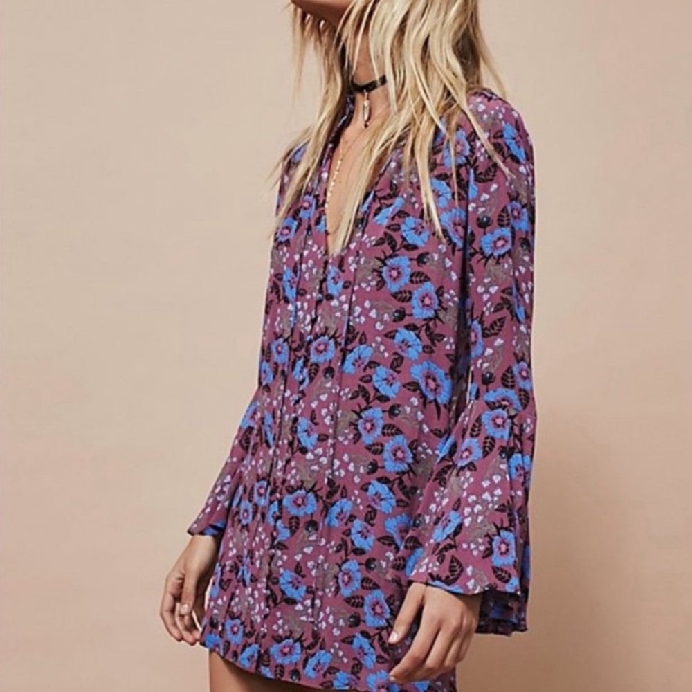 Free People Bell Sleeve Tunic Dress